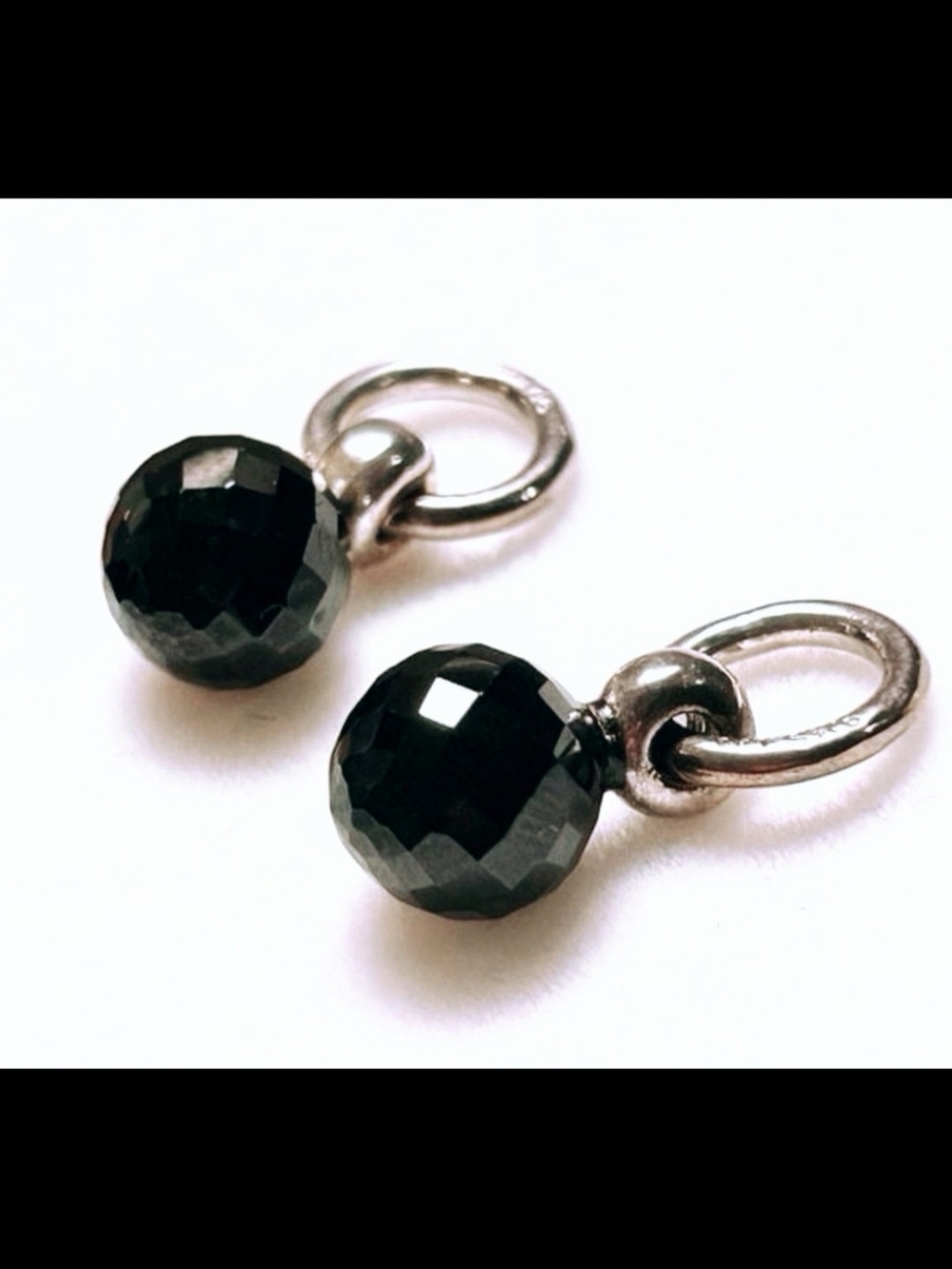 Trollbeads Set Of 2 Spinnel Tassel Black Like New !